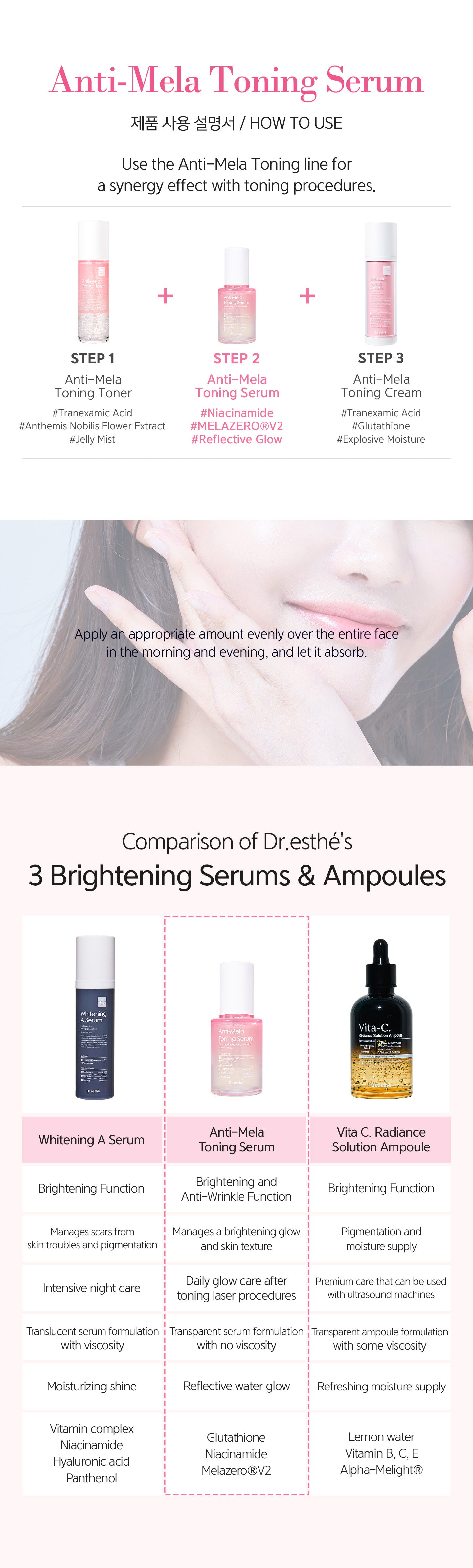 Dr. Esthe Anti Mela Toning Serum