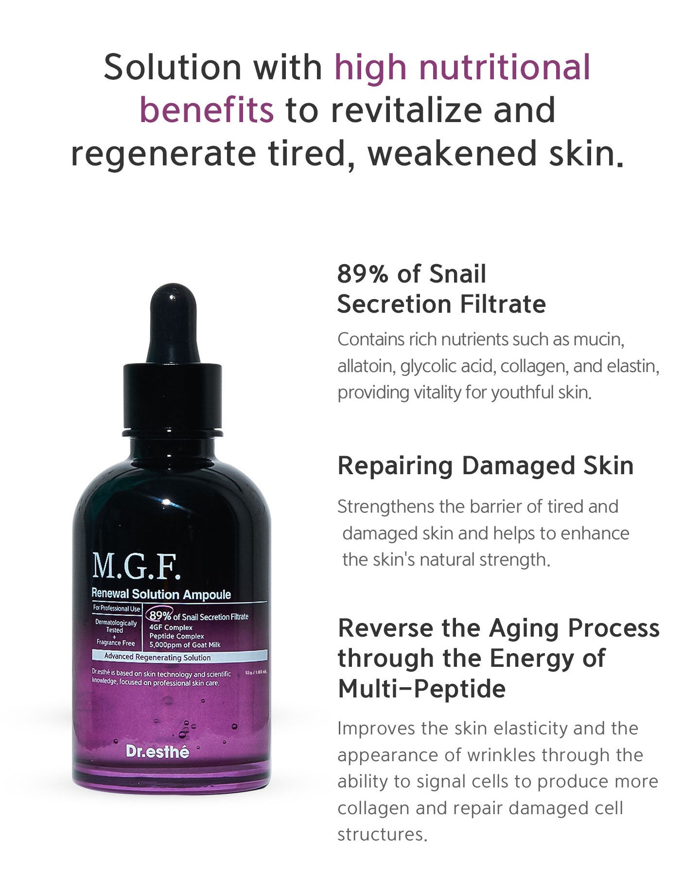 Dr. Esthe M.G.F Renewal Ampoule 52ml