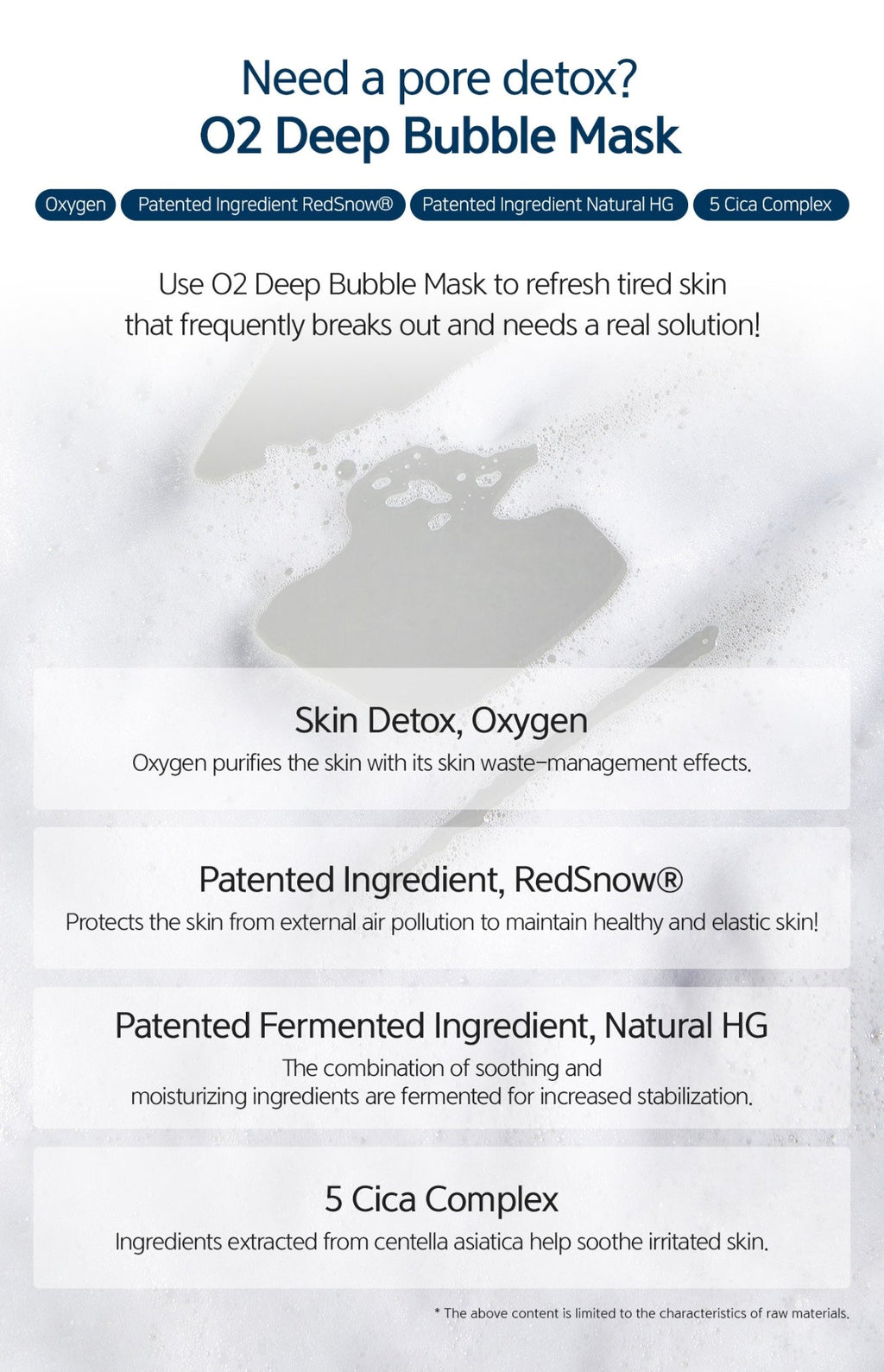 Dr. Esthe O2 Deep Bubble Mask 500ml