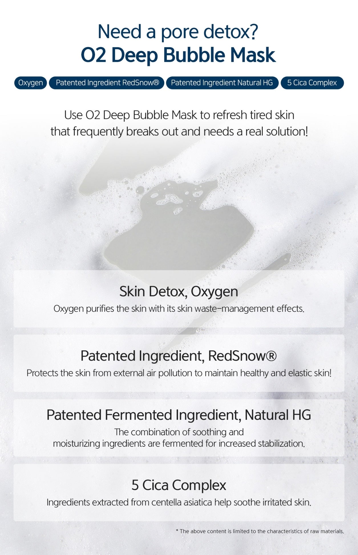 Dr. Esthe O2 Deep Bubble Mask 500ml