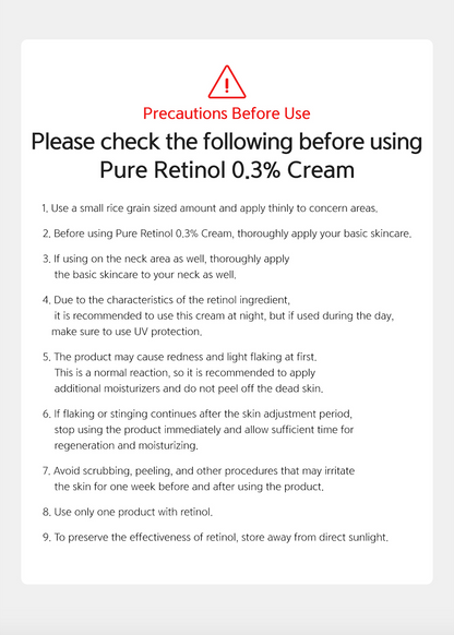 Dr. Esthe Pure retinol 0.3% Cream 15 ml