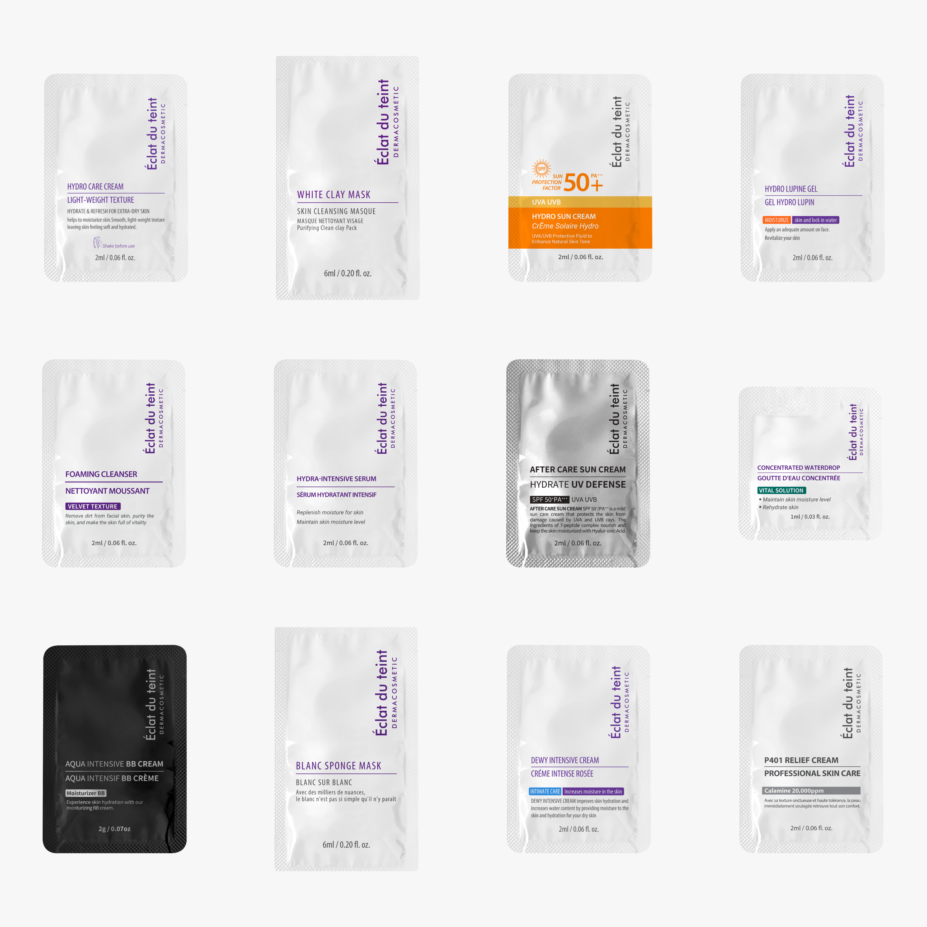 Eclat Du Teint Sample Pouches - Pack of 10 (PRO)