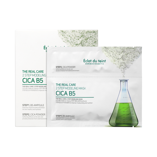 Éclat du teint The Real Care 2 Step CICA B5 Modeling mask 5 pcs (PRO)
